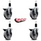 Service Caster 5'' Semi Steel Swivel 1-3/8'' Expanding Stem Caster Set with Brake, 4PK SCC-EX20S515-SSR-PLB-138-4 - alternate 3